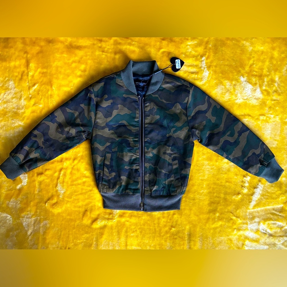 NEW Army Fatigue Zip Up Bomber Jacket (Toddler Boy)